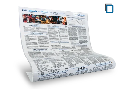 Picture of Fast Food CA and Federal Labor Law Poster (ENG) Laminate