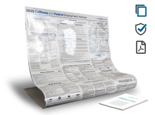 Picture of CA & Federal Labor Law Digital & Laminate-Poster Protect (ENG)