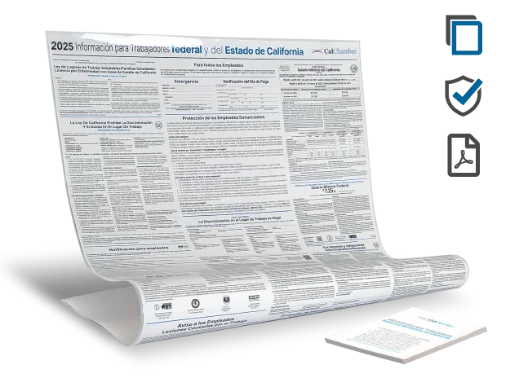 Picture of CA and Federal Labor Law Notices (SP) Digital with Laminate Poster Protect