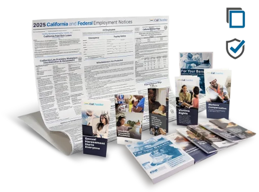 Picture of CA Required Notices (ENG) Laminate Poster Protect Bundle