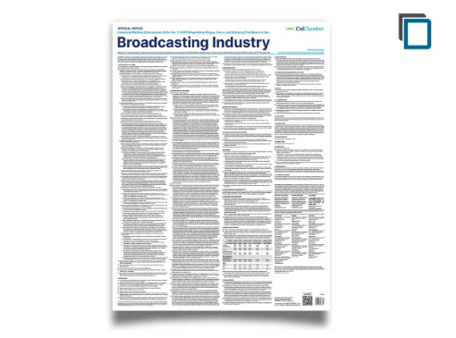 Picture of CA Wage Order 11-Broadcasting (ENG)