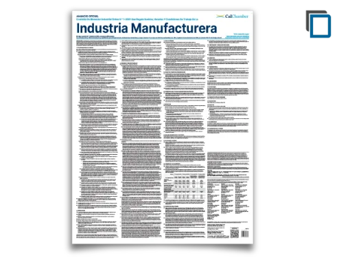 Picture of CA Wage Order 1-Manufacturing (SP)