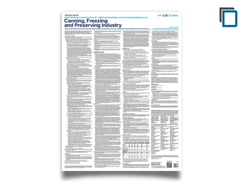 Picture of CA Wage Order Canning, Freezing and Preserving (ENG)