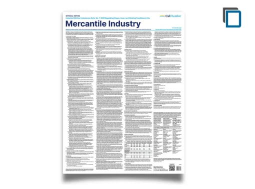 Picture of CA Wage Order 7-Mercantile (ENG) 