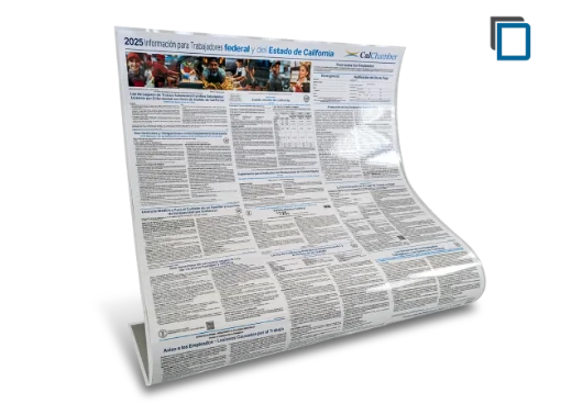 Picture of Fast Food CA and Federal Labor Law Poster (SP) Laminate