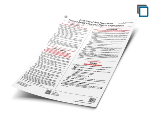 Picture of San Francisco Formula Retail Employee Rights Ordinance Poster