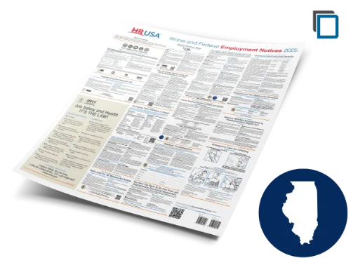 Picture of IL & Federal Labor Law Laminated Poster (ENG)