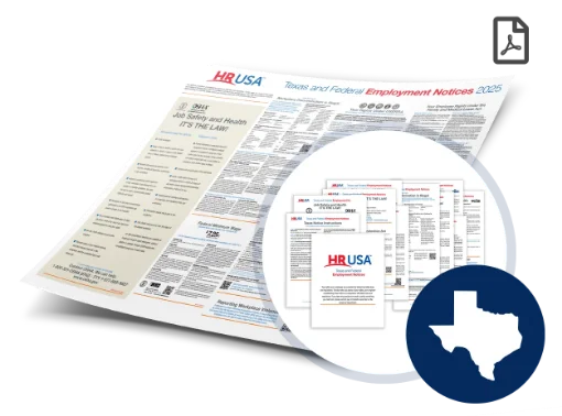 Picture of TX and Federal Labor Law Poster (ENG) Digital and Paper