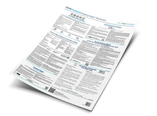 Picture of Federal Labor Law Laminated Poster (ENG) 