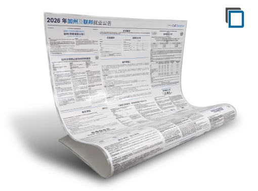 Picture of CA & Federal Labor Law Laminated Poster (CN)