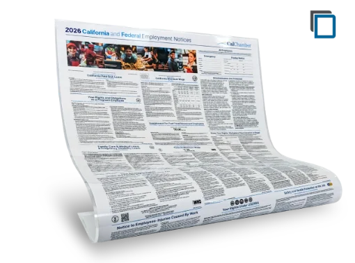 Picture of Fast Food CA & Federal Laminated Poster (ENG)