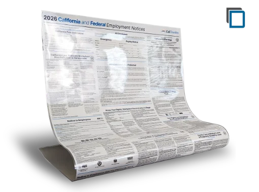 Picture of CA & Federal Labor Law Laminated Poster (ENG)