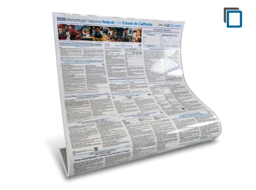 Picture of Fast Food CA & Federal Laminated Poster (SP)