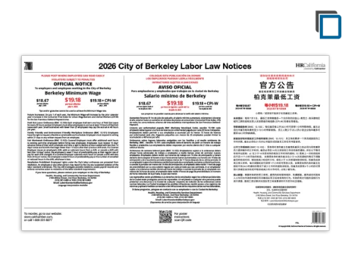 Picture of Berkeley Labor Law Poster