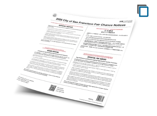 Picture of San Francisco Fair Chance Poster