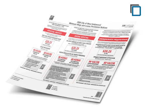 Picture of West Hollywood Labor Law Poster