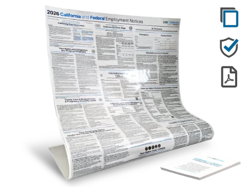 Picture of CA & Federal Labor Law Digital & Laminate-Poster Protect (ENG)