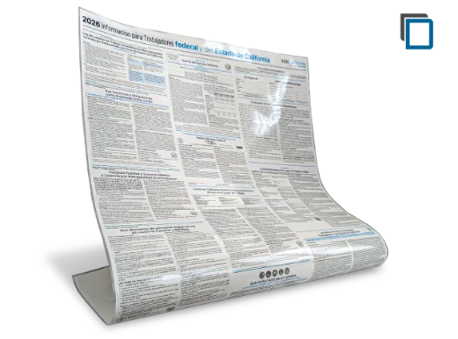 Picture of CA & Federal Labor Law Poster Laminated Poster (SP)