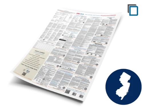 Picture of NJ/Fed Labor Law (ENG) Laminated Poster 