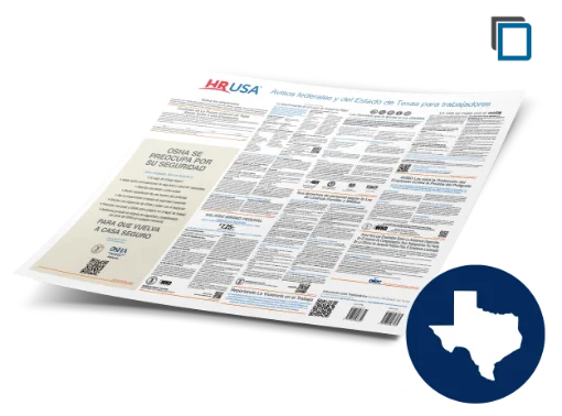 Picture of TX/Fed Labor Law (SP) Laminated Poster 