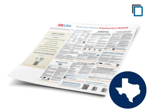 Picture of TX/Fed Labor Law (ENG) Laminated Poster 